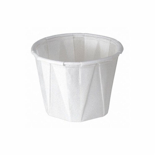 Dart Souffle Cup,1 oz.,White,PK5000  100-2050 Perspective: front