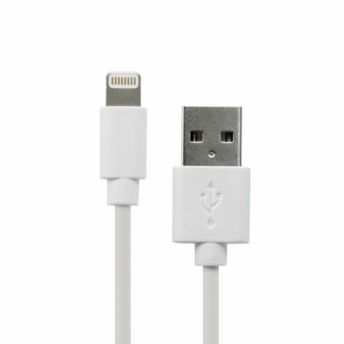 CELLCandy Apple Lightning Cable - White Perspective: front