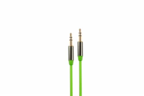 Cell Candy 3.5mm Aux Cable - Green Perspective: front