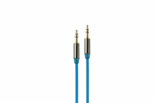 Cell Candy 3.5mm Aux Cable - Blue Perspective: front