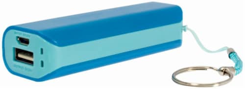 CELLCandy Portable USB Power Pack - Tropical Blue Perspective: front