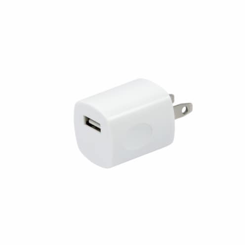 CELLCandy USB AC Wall Charger - White Perspective: front