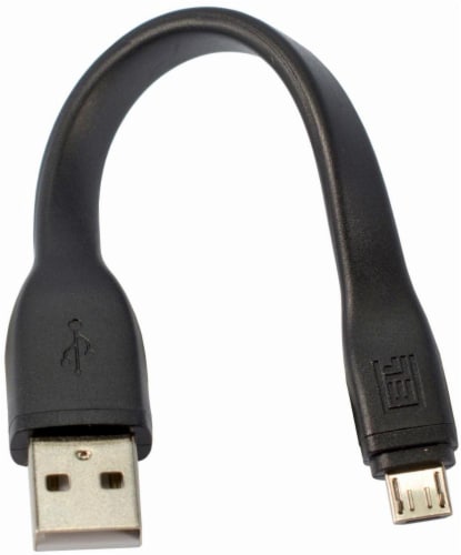 CELLCandy Ultra Flexible Charge and Sync USB-to-Micro USB Cable - Black Perspective: front