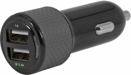 ZGear Fast-Charging Car Charger with 2 USB Ports Perspective: front