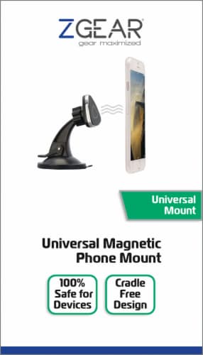ZGear Universal Magnetic Phone Mount - Black Perspective: front