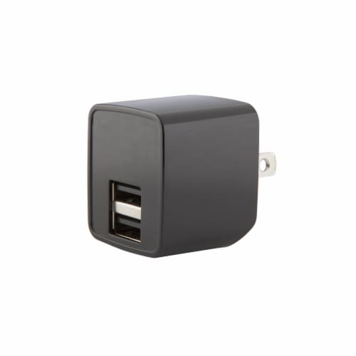 CELLCandy 2.4 Amp Double Wall Charger - Black Perspective: front