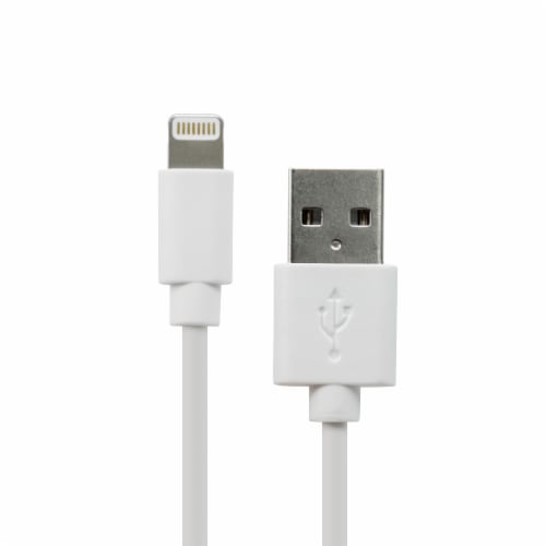 CELLCandy Lightning-to-USB Cable for Apple iPhone 5 - White Perspective: front