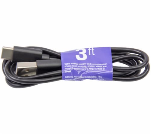 CELLCandy Type C Cable 2.0 - Black Perspective: front