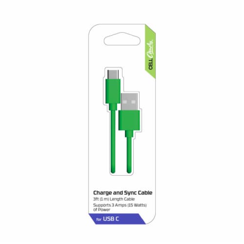 CELLCandy C Cable - Green Perspective: front