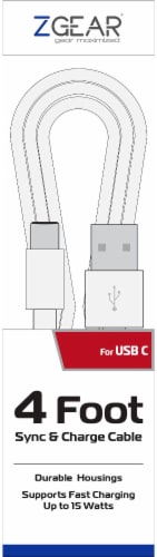 ZGear Braided Sync & Charge USB Cable Perspective: front