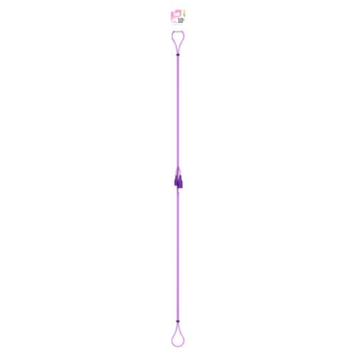 CELLCandy Braided USB Cable – Purple Perspective: front