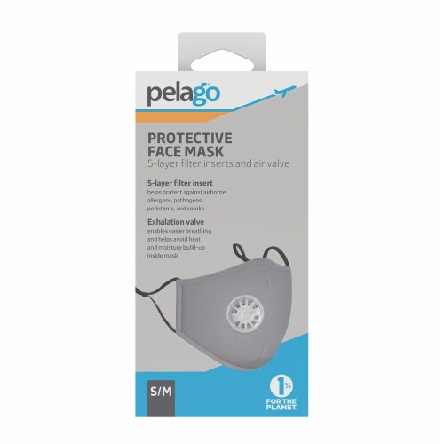 Pelago Protective Face Mask - Gray Perspective: front