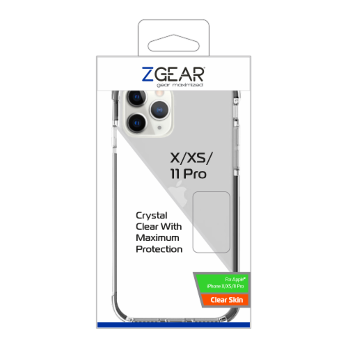 ZGear Clear Skin iPhone 11 Pro Case Perspective: front