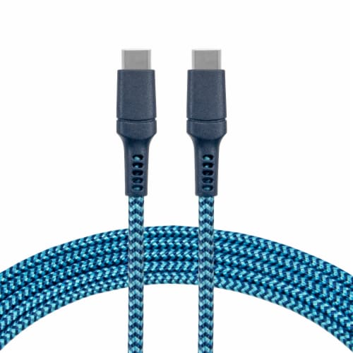 CellCandy Charge and Sync Cable - Blue Perspective: front