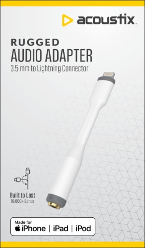 Acoustixš Rugged Audio Adapter Perspective: front