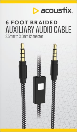 Acoustix™ Auxiliary Audio Cable - Black Perspective: front