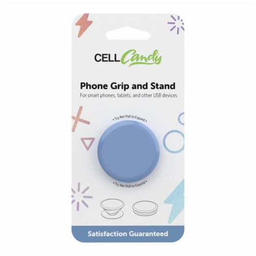 CELLCandy® Collapsible Phone Grip - Powder Blue Perspective: front