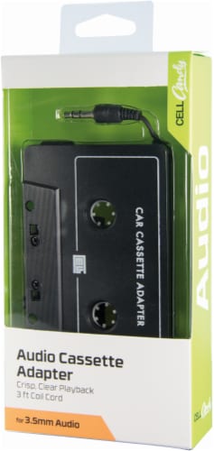 CELLCandy 3.5mm Audio Cassette Adapter - Black, 1 ct - Food 4 Less