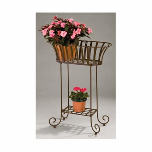 Deer Park D68 PL203X Solera Metal Oval Planter Perspective: front