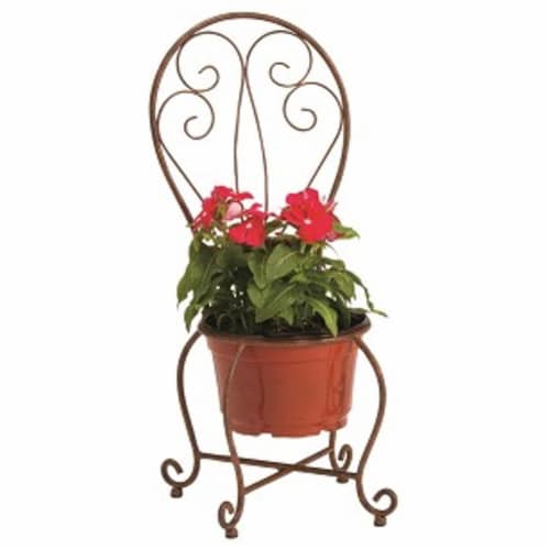 Deer Park Ironworks PL149 Mini Chair Planter Perspective: front