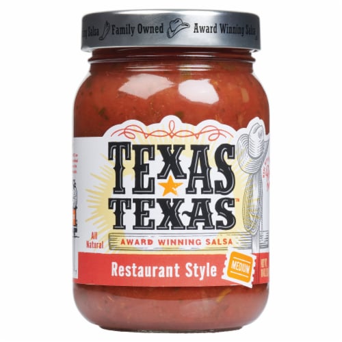 Texas-Texas Restaurant Style Medium Salsa Perspective: front