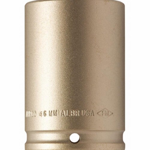 Ampco Safety Tools Impct Skt,Nkl Alm Brz,Natural,1/2 in  DWI-1/2D1/2 Perspective: front