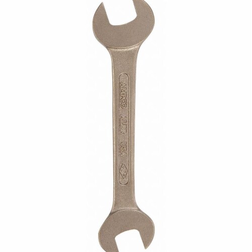 Ampco Safety Tools Open End Wrench,Strt,14-3/8 ,AlumnmBrz WO-36X41 Perspective: front