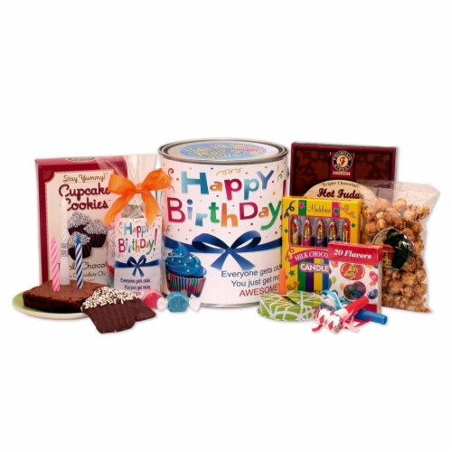 Have a Happy Birthday Gift Pail - Birthday gift for a man Perspective: front