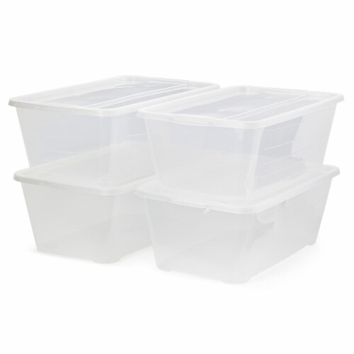 Rubbermaid Classic Clear 12 Quart Stackable Heavy Duty Plastic