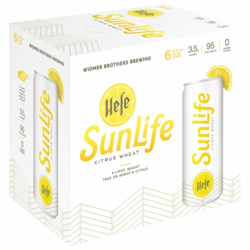 Widmer Brothers Hefe SunLife Citrus Wheat Beer Perspective: front