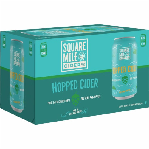 Square Mile Cider Co. Hopped Cider Perspective: front
