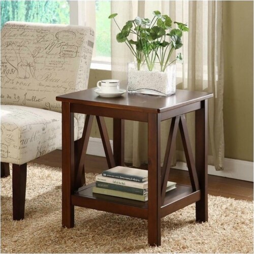 Pemberly Row End Table in Antique Tobacco 1 Jay C Food Stores