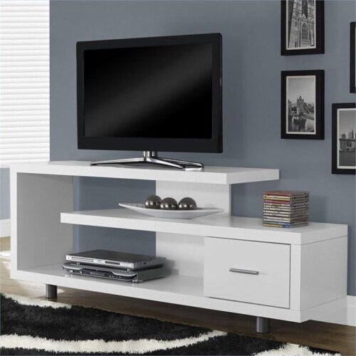 Pemberly row entertainment unit in white sales