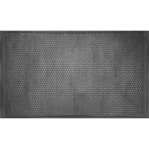 Imports Decor 837RBM Rubber Doormat & Boot Scraper Perspective: front