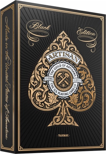 Artisan Theory11 Playing Cards - Black Perspective: front