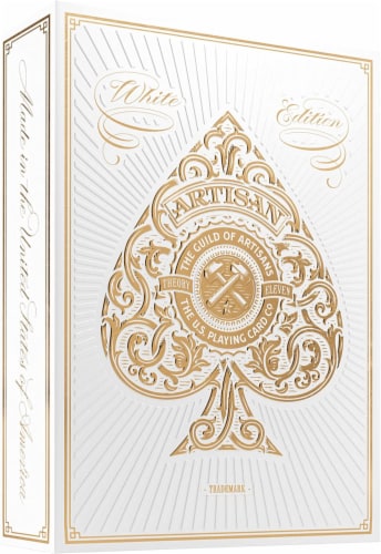 Theory-11 Artisan Playing Cards - White Perspective: front