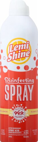 Lemi Shine Multi-Purpose Disinfecting Aerosol Lemon Spray Perspective: front