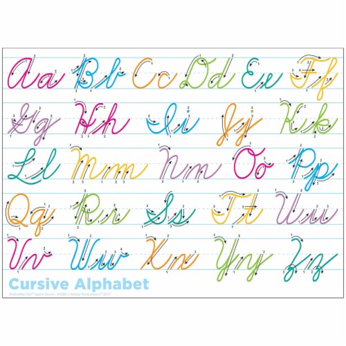 Ashley Productions Smart Poly PosterMat Pals Space Savers Cursive ...