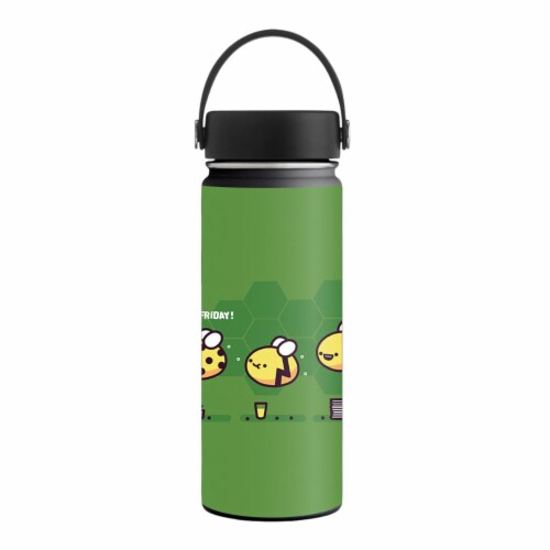 MightySkins HFWI18-Casual Friday Bee Skin for Hydro Flask 18 oz Wide Mouth - Casual Friday Be Perspective: front