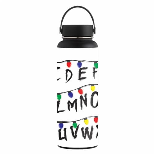 MightySkins HFWI40-Stranger Alphabet Skin for 40 oz Wide Mouth Hydro Flask, Stranger Alphabet Perspective: front