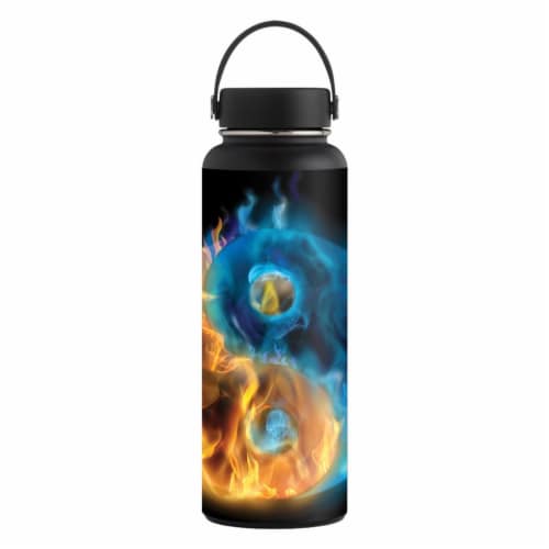 MightySkins HFWI40-Yin And Yang Skin for Hydro Flask 40 oz Wide Mouth - Yin & Yang Perspective: front