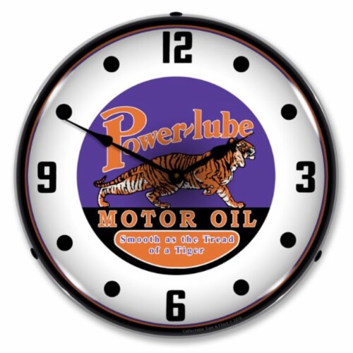 1502584 Powerlube Motor Oil clock Made in USA, 1 Kroger
