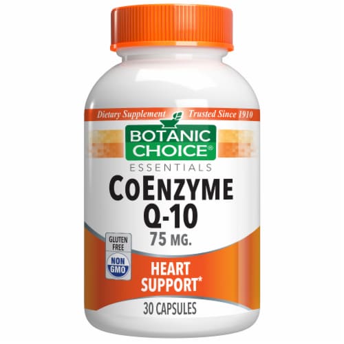 Botanic Choice CoEnzyme Q10 75mg Dietary Supplement Perspective: front