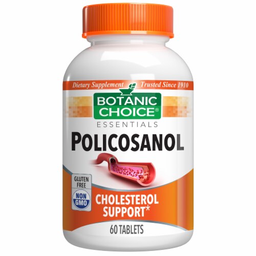 Botanic Choice  Policosanol 10 mg. Cholesterol Dietary Supplement Perspective: front