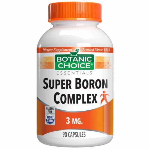 Botanic Choice Super Boron Complex 3 mg. Men's Mineral Supplement, 90