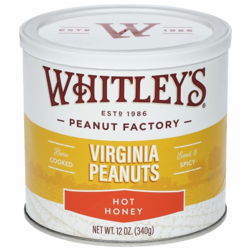Whitley's® Peanut Factory Hot Honey Virginia Peanuts Perspective: front