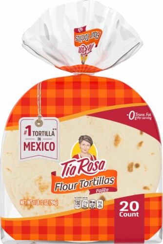 Tia Rosa® Fajita Size Flour Tortillas Perspective: front