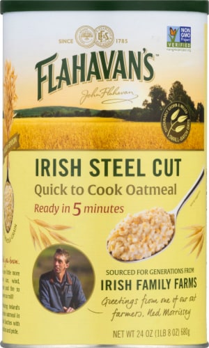 Flahavan's™ Irish Steel Cut Quick to Cook Oatmeal Perspective: front