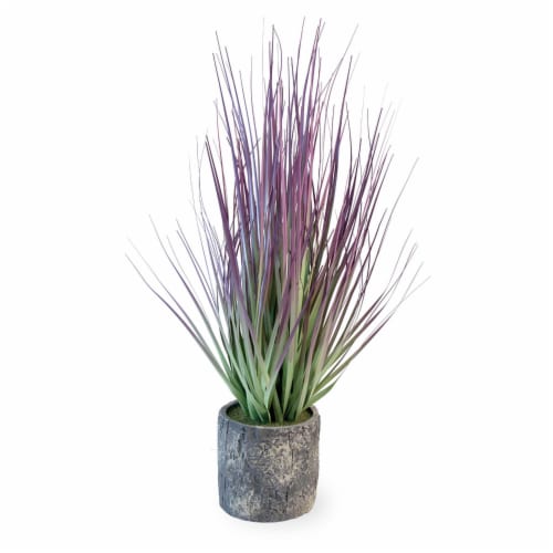 Boston International Purple Grass Potted Plant Perspective: front