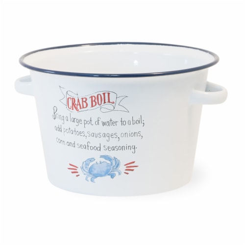 Boston International 16 Cup Crab Boil Metal Pot Perspective: front